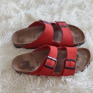 Birkenstock Womens Red Sandals